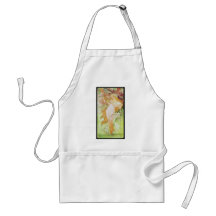 Alphonse Mucha Printemps Spring Apron