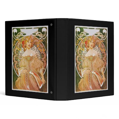 Alphonse Mucha Reverie Daydream Binder by vintage_poster