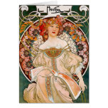 Alphonse Mucha - Spring Greeting Card