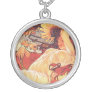 Alphonse Mucha Sunflower Pendant