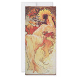 Alphonse Mucha Sunflower Customized Rack Card