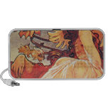 Alphonse Mucha Sunflower Ipod Speakers