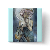 Alphonse Mucha ~ The Moon buttons by ArtNouveauDaz Alphonse Mucha ~ The Moon buttons