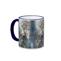 Alphonse Mucha ~ The Moon mugs by ArtNouveauDaz Alphonse Mucha ~ The Moon mugs