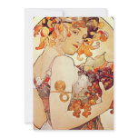 Alphonse Mucha Vintage Art Invite