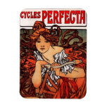 Alphonse Mucha Vintage Bicycle Magnet
