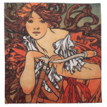 Alphonse Mucha Vintage Bicycle Napkins