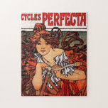 Alphonse Mucha Vintage Bicycle Puzzle