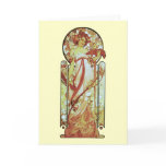 Alphonse Mucha - White Star Greeting Card