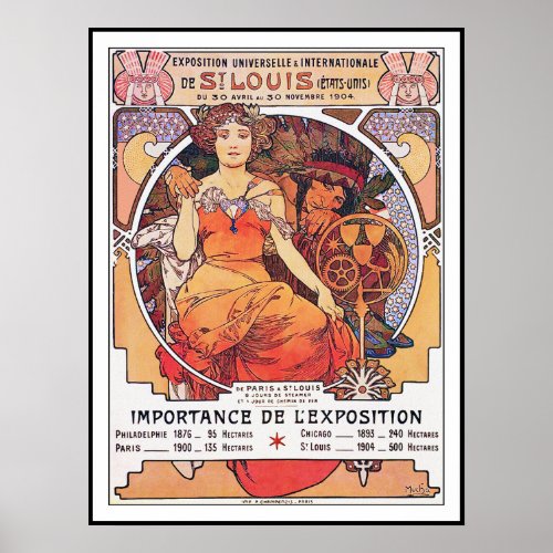 Alphonse Mucha -  World's Fair 1904  St. Louis posters