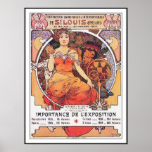 Alphonse Mucha -  World's Fair 1904  St. Louis Print