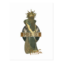 Alphonse Muchas Medee (1898) Postcard