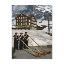 Alphorn Musicians In Kleine Scheidegg Switzerland