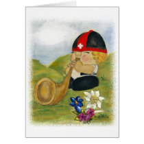 Alphorn Sepp Greeting Card