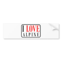 Alpine, Alabama City Design Bumper Sticker