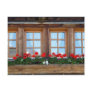 Alpine Chalet Window Postcard