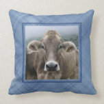Alpine cow cushion throw pillows