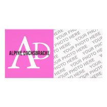 Alpine Dachsbracke Customized Photo Card