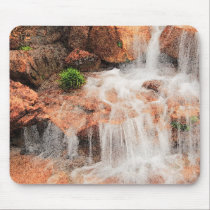 Alpine Garden Waterfall Mousepad mousepads