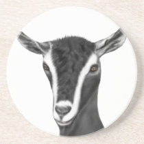 Alpine Goat Sandstone Coaster