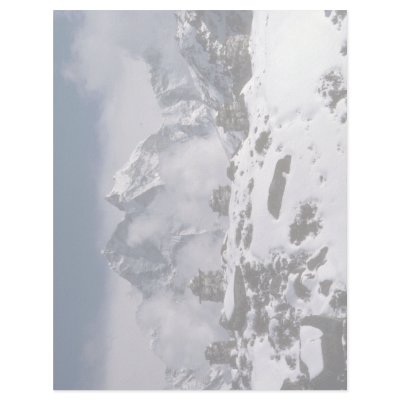 Alpine mountains, Nepal Winter Letterhead Template by beautifulclicks