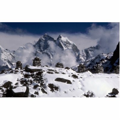 Alpine mountains, Nepal Winter Acrylic Cut Out by beautifulclicks