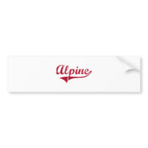 Alpine New Jersey Classic Design Bumper Stickers