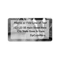 Alpine/Oberhasli goat does sisters photograph bw Personalized Address Label