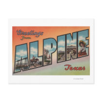 Alpine, TexasLarge Letter ScenesAlpine, TX Post Cards