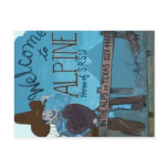 Alpine, TX Welcome Sign Post Card