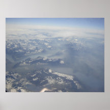 Alps from up above poster