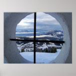 Alps Window View Photo Posters