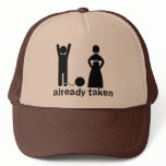 already taken! married mand and woman mesh hat