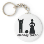 already taken! married mand and woman keychains