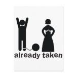 already taken! married mand and woman post cards