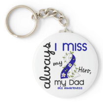 ALS Always I Miss My Dad 3 Key Chains