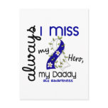 ALS Always I Miss My Daddy 3 Post Card