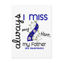 ALS Always I Miss My Father 3 Postcard