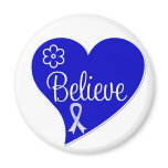 ALS Amyotrophic Lateral Sclerosis Believe Heart Refrigerator Magnets