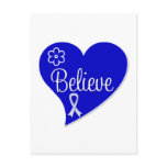 ALS Amyotrophic Lateral Sclerosis Believe Heart Post Cards