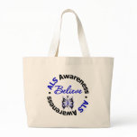 ALS Awareness Believe Butterfly Tote Bags