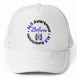 ALS Awareness Believe Butterfly Mesh Hat