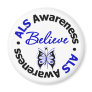 ALS Awareness Believe Butterfly Fridge Magnets