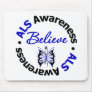 ALS Awareness Believe Butterfly Mouse Mats
