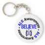 ALS Awareness Believe Butterfly Ribbon Key Chains