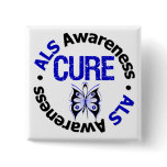ALS Awareness CURE Butterfly Ribbon Pin