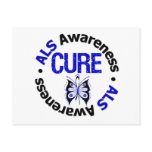 ALS Awareness CURE Butterfly Ribbon Postcards