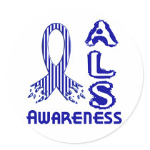 ALS Awareness F2 stickers by awarenessgifts ALS Awareness F2 stickers