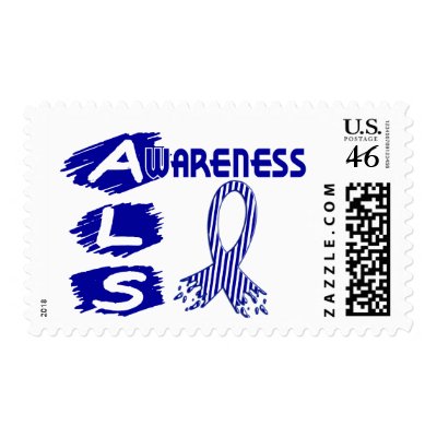 ALS Awareness F3 Postage Stamps by awarenessgifts