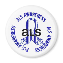 ALS Awareness F4 magnets by awarenessgifts ALS Awareness F4 magnets